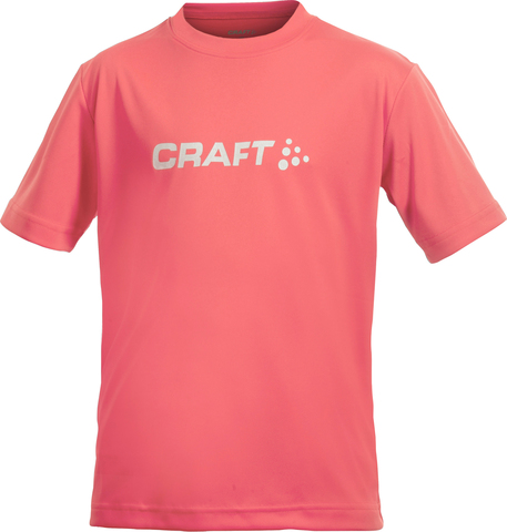 Футболка Craft Light Logo для юниоров  розовая