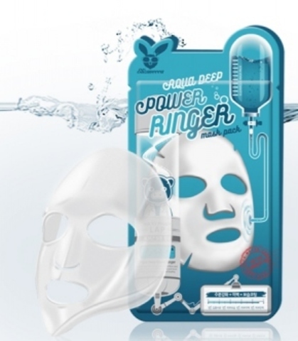 Elizavecca Тканевая маска для лица Увлажняющая AQUA DEEP POWER Ringer mask pack