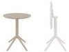Стол пластиковый складной Siesta Contract Sky Folding Table Ø60, бежевый