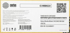 Бункер Cactus CS-WBBH224 (WX-103/A4NNWY1) для Konica Minolta Bizhub 224E/284E/308/368/458/558 40000стр