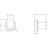Gessi 38921#299 Gessi Emporio accessories Крючок настенный, цвет: Black XL