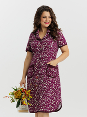 4572 Халат на пуговицах