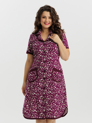 4572 Халат на пуговицах