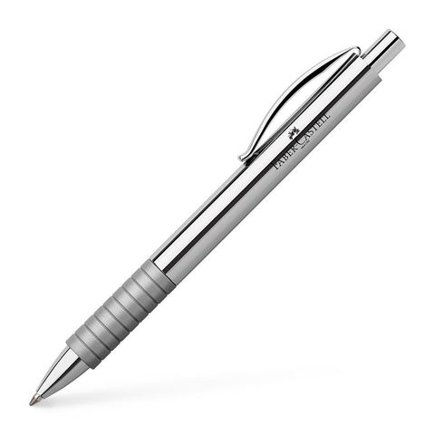 Ручка шариковая Faber-Castell Basic Metal, Silver Shiny CT  (148471)