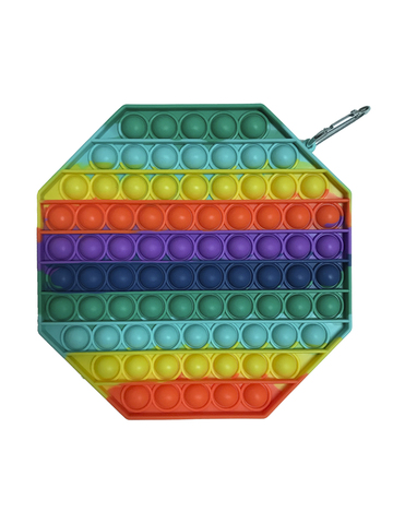 Поп Ит Игрушка антистресс Вечная пупырка Попит 20 х 20 см разноцветный восьмиугольник POP IT