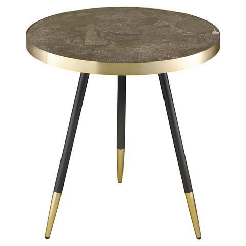 Стол Berg Hedda 55см черный/матовое золото