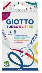 Flomaster \ фломастеры 8 GIOTTO TURBO Glitter