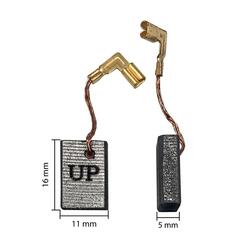 Щетка графитовая UNITED PARTS для MAKITA СВ-318 (аналог 191978-9) (10шт) 90-0433