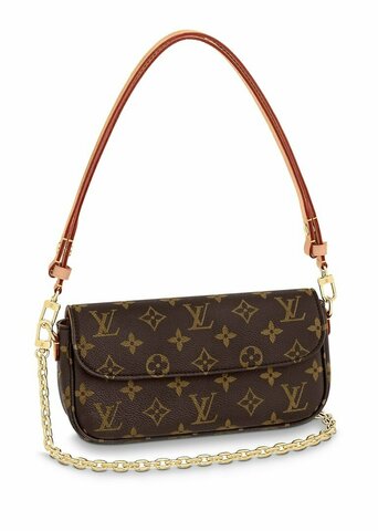 Кошелек на цепочке Louis Vuitton Ivy коричневый