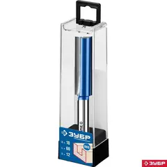 ЗУБР 18 x 60 мм, хвостовик 12 мм, фреза пазовая прямая с нижними подрезателями, Профессионал (28755-18-60)