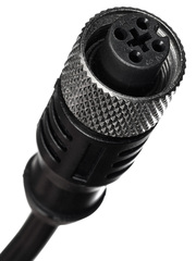 Кабель с разъёмом 2 метра. Разъём M12 прямой. 4-pin KJT-J12S4-LY