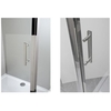 Aquanet 183844 Компл.2 - NPE1131 Душевая шторка DELTA (800х1400х2000) нержавеющая сталь стекло прозрачное 8 мм (183844)