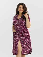 4572 Халат на пуговицах