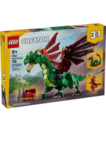 Конструктор Creator 3в1 31161 Зелёный дракон