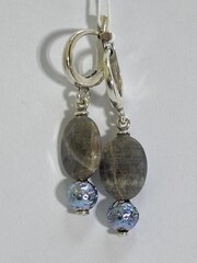 Лего 1 (серьги из серебра)