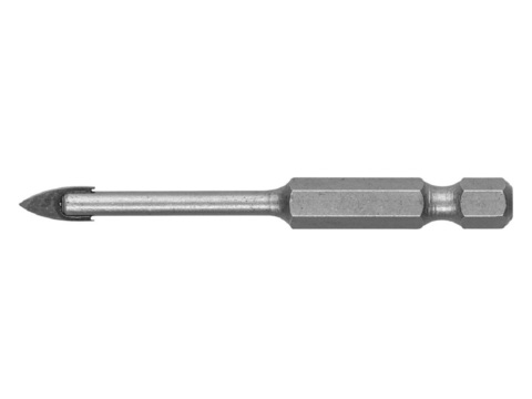 ЗУБР 4 мм, 2х кромка, HEX 1/4, Сверло по стеклу и кафелю (29840-04)