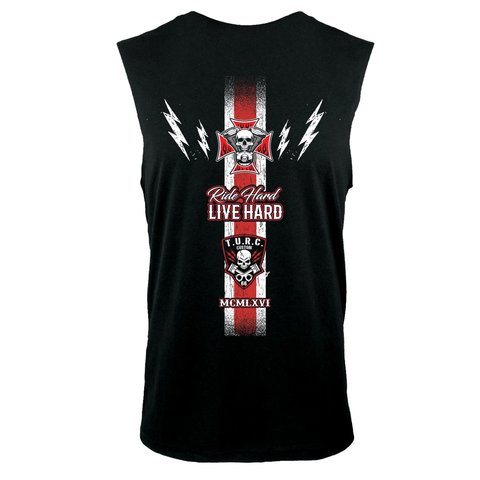 Rush Couture | Майка мужская RUSH PURE MOTORPSYCHO CLUB SLEEVELESS Black RC287 спина