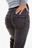 Джинсы для беременных (BOYFRIEND) 13232 Ч.К.черный