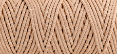 White our polyester cord 5 mm