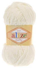 ALIZE "SOFTY" 100% Микрополиэстер, 50 гр., 115 м, светло-молочный