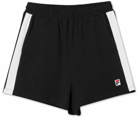 Женские теннисные шорты Fila Badu High Waist Shorts Women - black/blanc de blanc