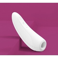 Вакуумный клиторальный стимулятор Satisfyer Curvy 1+ (белый)