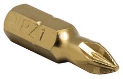 ОптСнабТорг | Бита отверточная ПРАКТИКА Эксперт PZ-1 х 25мм Tin (1шт), блистер (037-039)