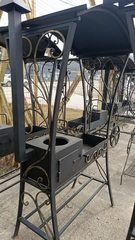 Мангал с круглой крышей и плитой мк050 КАП МК050