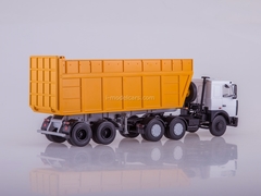 MAZ-6422 white and semi-trailer of wood chips MAZ-9506-30 1:43 AutoHistory