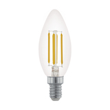 Лампа LED филаментная диммир. прозрачная Eglo CLEAR LM-LED-E14 3,5W 350Lm 2700K C35 11704 1