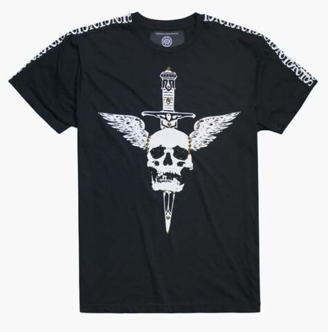 The Saints Sinphony | Футболка мужская SKULL DUGGERY TEE BLACK STN004 перед