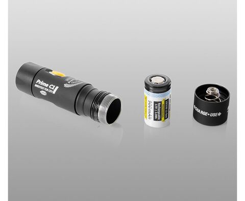 Фонарь карманный Armytek Prime C1 Magnet USB XP-L черный/белый лам.:светодиод. 18350x1 (F05601SW)