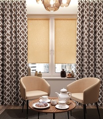 Рулонные шторы Фрост Бежевый