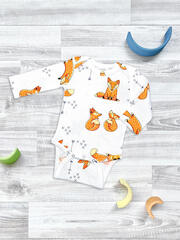 Боди Mjölk Лисички с длинным рукавом