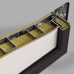 Входная металлическая дверь CREDOR (Кредо) с зеркалом Максимум Грей софт / Velutto Verde с патиной