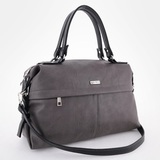 Сумка Саломея 110 итальянский серый + черный