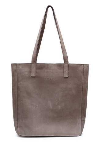 сумка шоппер капучино на молнии замша