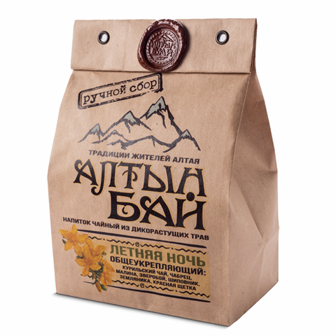 Напиток чайный из дикорастущих трав «ЛЕТНЯЯ НОЧЬ» общеукрепляющий, Алтын Бай