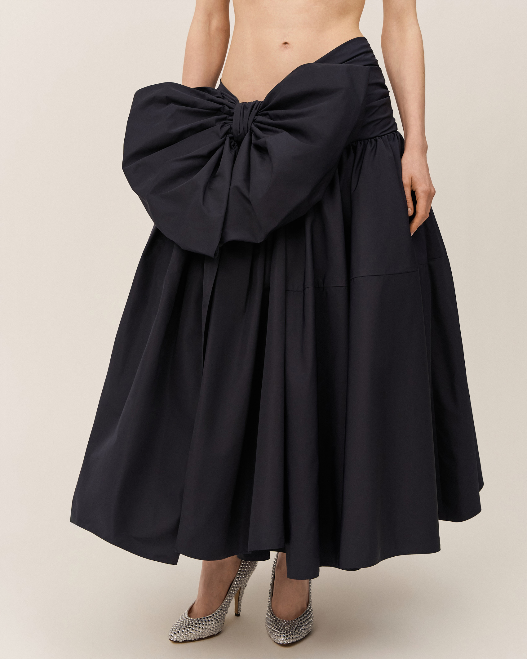 Пышная юбка с бантом