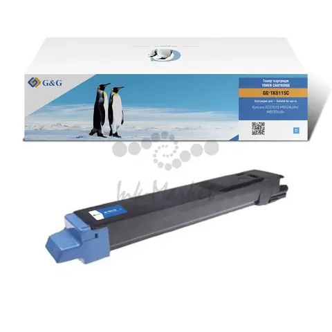 Тонер картридж G&G для Kyocera M8124cidn/M8130cidncyan 6 000 pages with chip TK-8115C 1T02P3CNL0