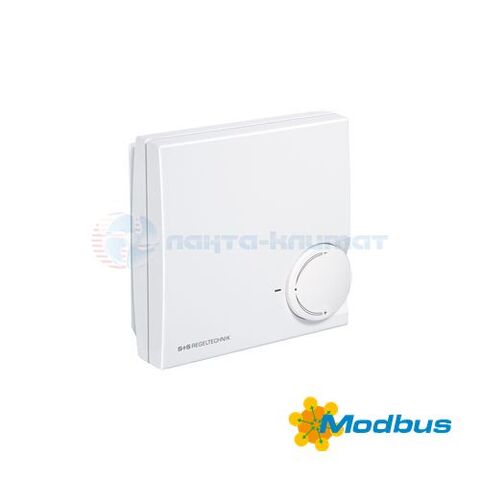 Датчик качества воздуха для помещений AERASGARD RFTM-CO2-Modbus-P от S+S Regeltechnik, с подключением к шине Modbus