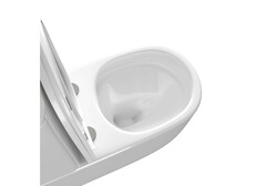 Унитаз напольный, безободковый, система смыва торнадо, Aquatek Оптима Плюс 620x355x790