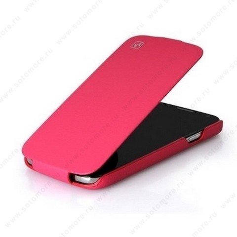 Чехол-флип HOCO для Samsung Galaxy S4 i9500/ i9505 - HOCO Duke flip Leather Case Rose red