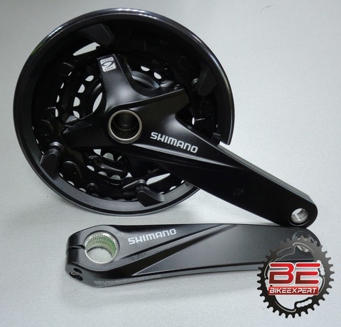 Система шатунов Shimano FC-М200-B3 40/30/22T 170мм черная