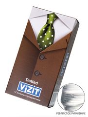 Презервативы с точечками VIZIT Dotted - 12 шт. - 