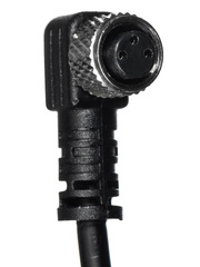 Кабель с разъёмом 2 метра. Разъём M8 угловой. 3-pin KJT-J8A3-LY