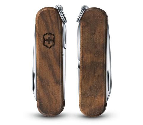 Нож-брелок Victorinox Classic Wood, 58 мм, 5 функций, коричневый (0.6221.63)