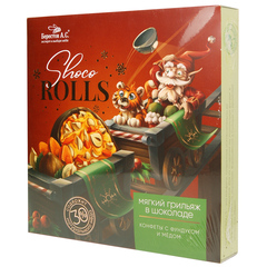 Shoco Rolls с фундуком цукатами моркови и медом в шоколадной глазури Galagancha 135 г