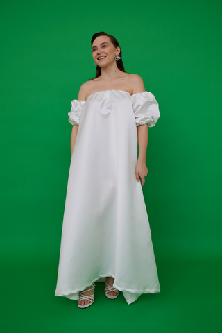 Платье-бант (белое)