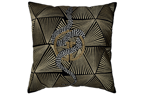 Подушка декоративная 45x45 Garda Decor Антик черная